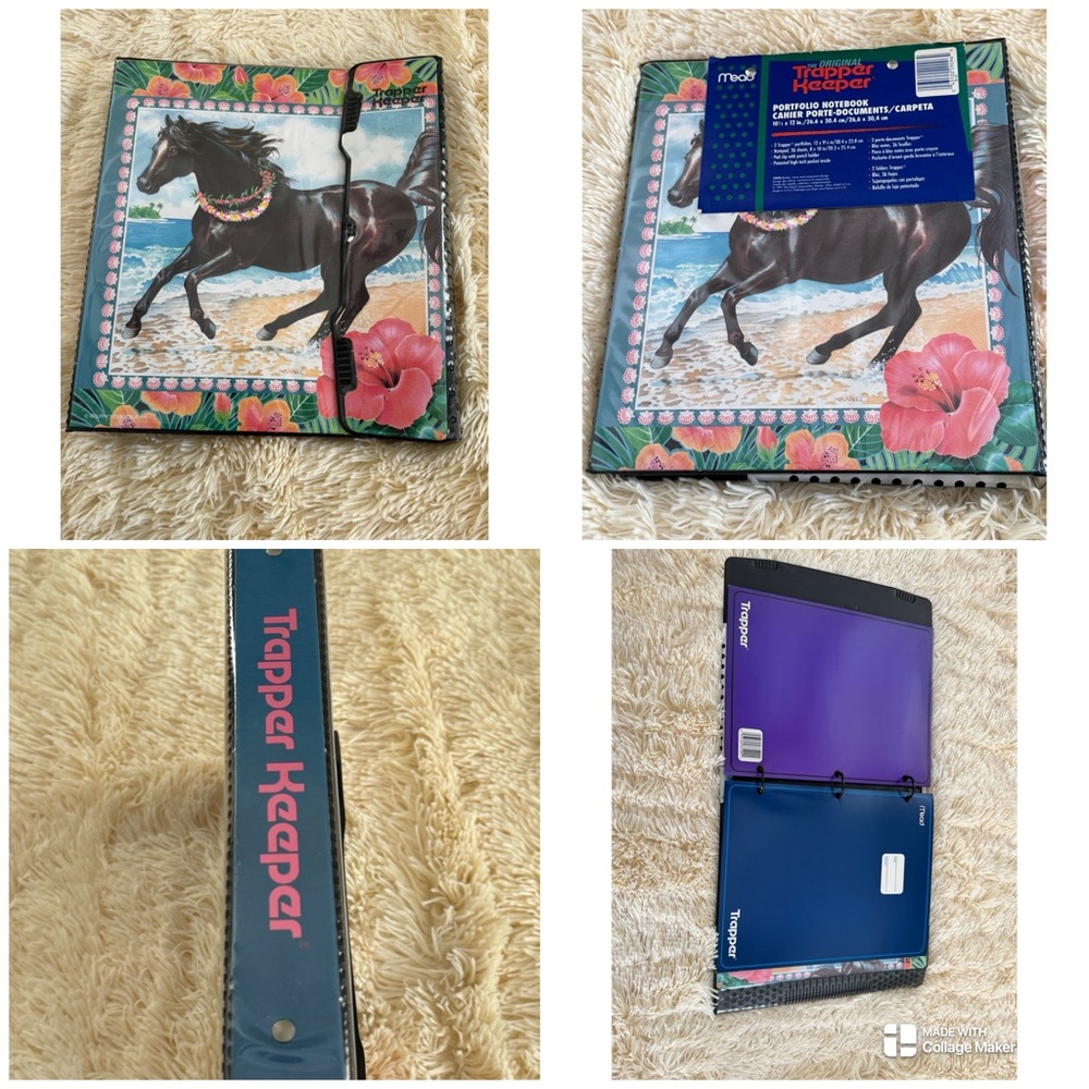 Vintage Mead Trapper Keeper with 2 original vintage folders